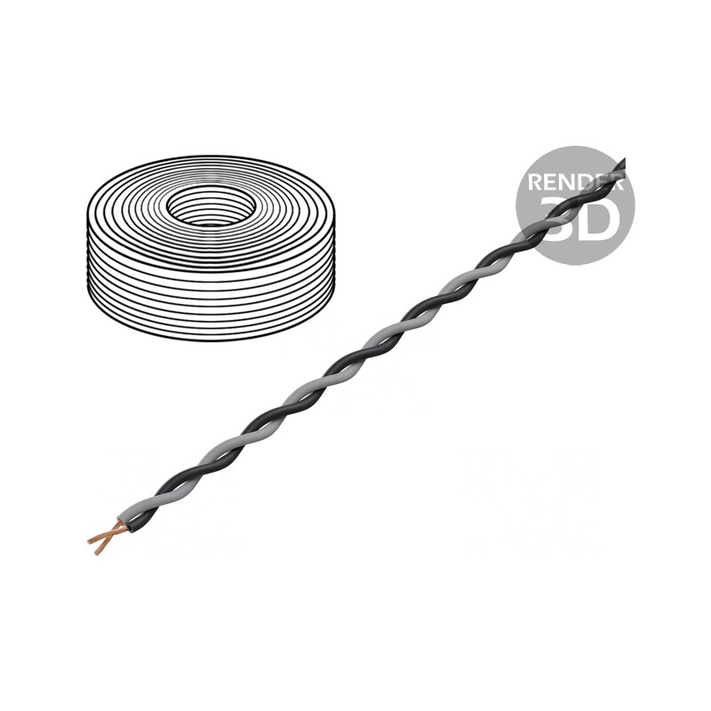 Cablu Echipament 2x0,25mm² 100m | Electronic-mag.ro | Componente Electronice