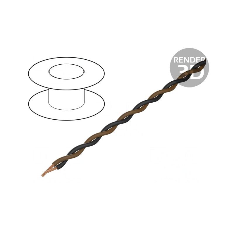 Cablu Echipament 2x0,25mm² 100m | Electronic-mag.ro | Componente Electronice