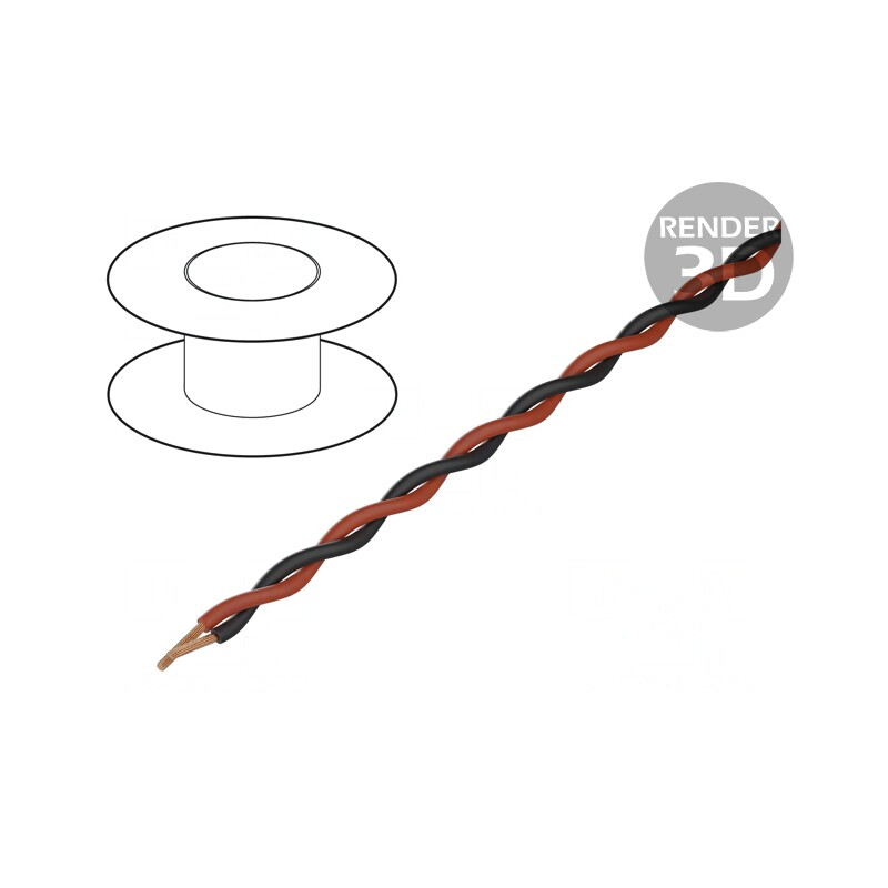Cablu Echipament 2x0,25mm2 100m | Electronic-mag.ro | Componente Electronice Cablu Echipament 2x0,25mm2 100m | Electronic-mag.ro | Componente Electronice
