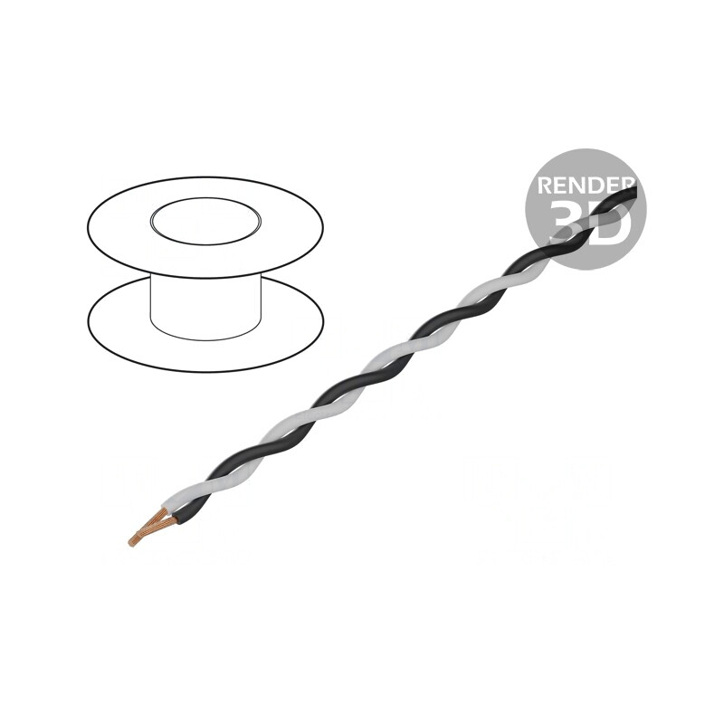 Cablu Echipament 2x0,25mm² 100m | Electronic-mag.ro | Componente Electronice