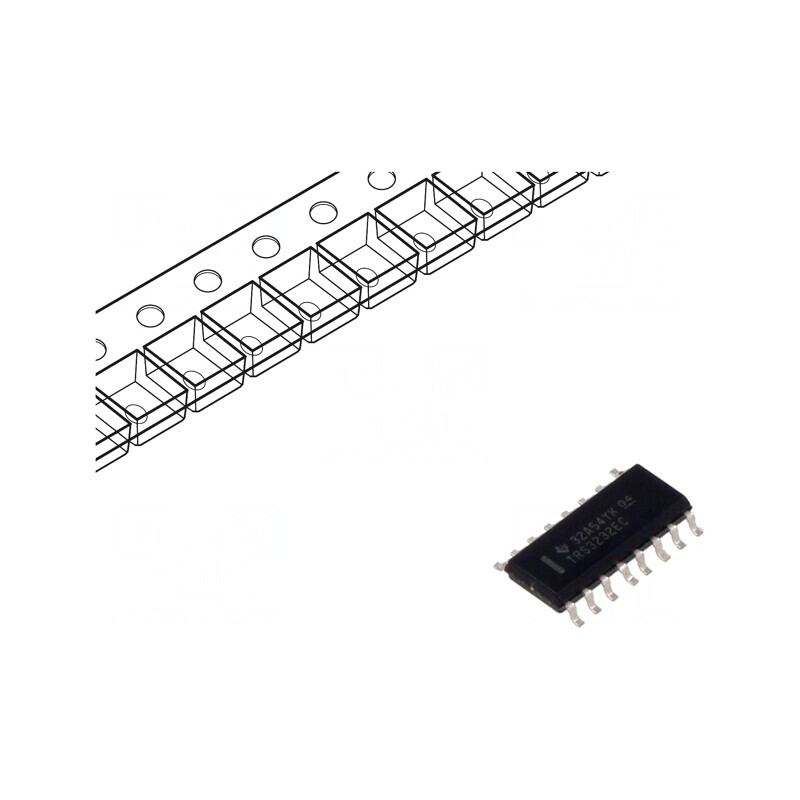 Interfață Receptor Declanșator RS232 250kbps SOIC16 | Electronic-mag.ro | Componente Electronice