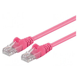 Patch Cord Ethernet Roz 0,25m Cat 5e | Electronic-mag.ro | Componente Electronice