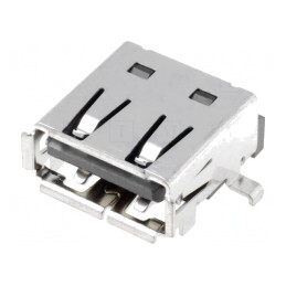 Conector USB A PCB SMT 4 pini orizontal aurit USB 2.0 | Electronic-mag.ro | Componente Electronice