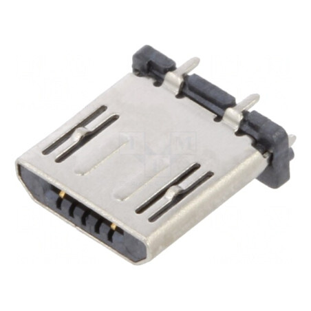 Mufă USB B Micro THT 5 PIN 2.0 1.8A | Electronic-mag.ro | Componente Electronice