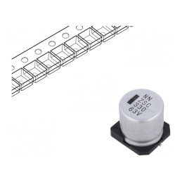 Condensator electrolitic low ESR SMD 330uF 63V | Electronic-mag.ro | Componente Electronice