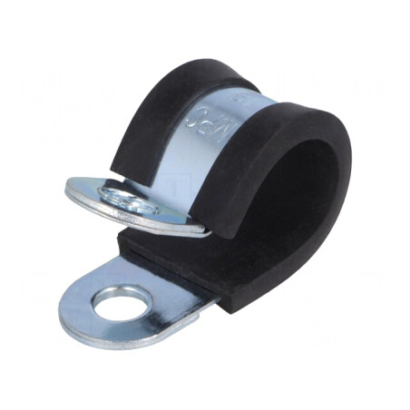 Clipsuri Ø18mm oțel cu protecție EPDM | Electronic-mag.ro | Componente Electronice