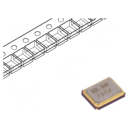 Rezonator de cuarț 30MHz 10pF SMD | Electronic-mag.ro | Componente Electronice