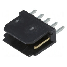 Soclu cablu-placă 5 pini 2,54mm THT aurit FCI | Electronic-mag.ro | Componente Electronice