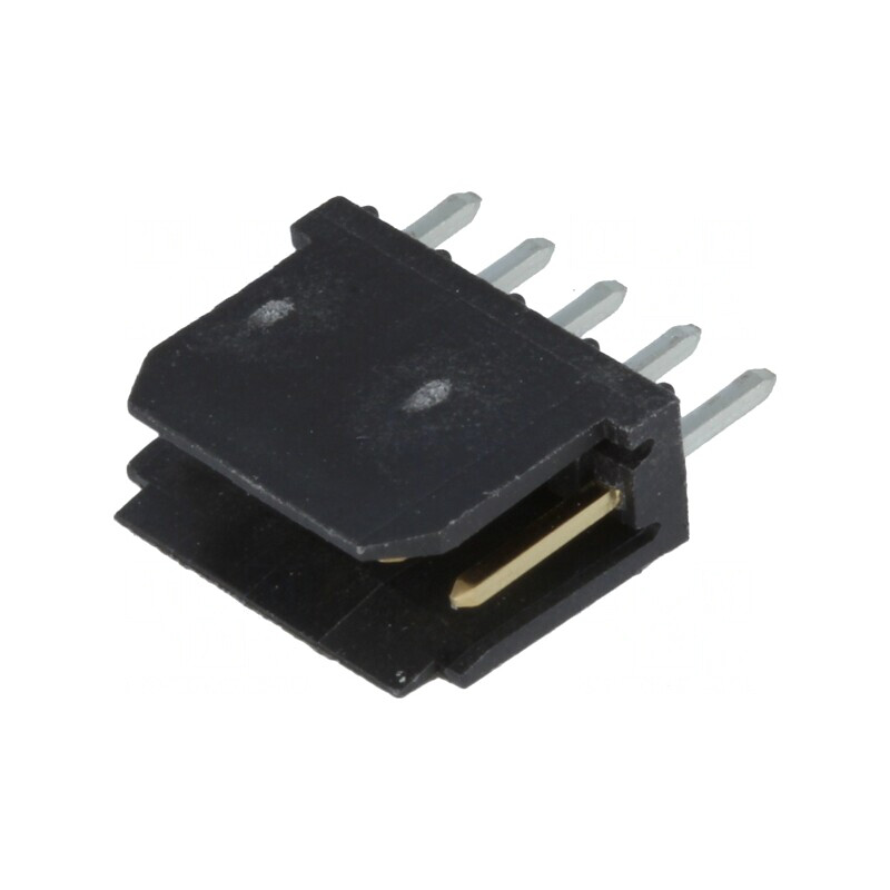 Soclu cablu-placă 5 pini 2,54mm THT aurit FCI | Electronic-mag.ro | Componente Electronice