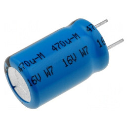 Condensator electrolitic low ESR 470uF 16V THT