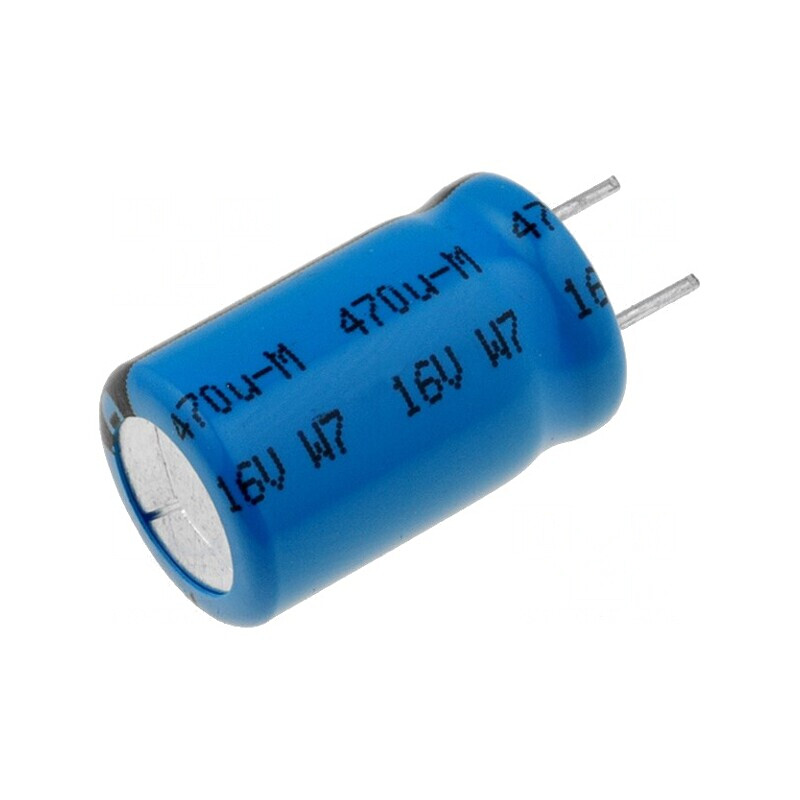 Condensator electrolitic low ESR 470uF 16V THT | Electronic-mag.ro | Componente Electronice