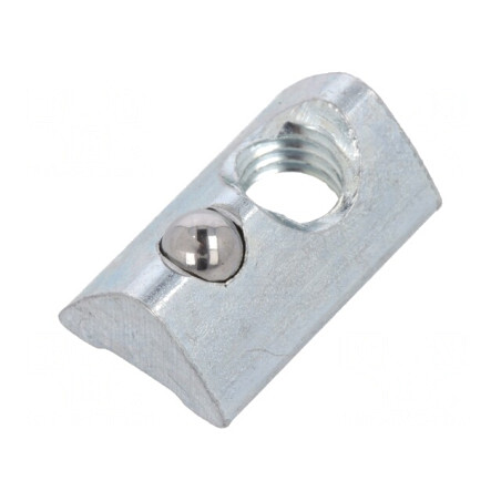 Piuliță oțel zinc 6mm T filet M6 pentru profile | Electronic-mag.ro | Componente Electronice