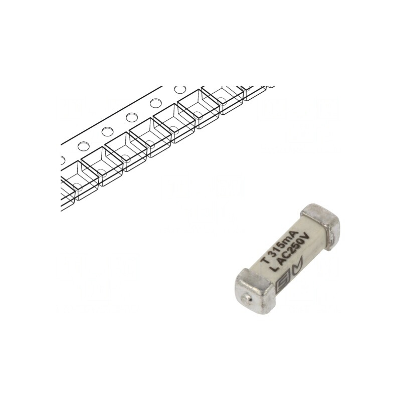 Siguranță întârziere 315mA 250VAC 125VDC SMD cupru | Electronic-mag.ro | Componente Electronice Siguranță întârziere 315mA 250VAC 125VDC SMD cupru | Electronic-mag.ro | Componente Electronice