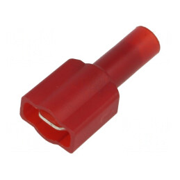 Terminal Tată Crimpat Izolat 6,4mm x 0,8mm | Electronic-mag.ro | Componente Electronice