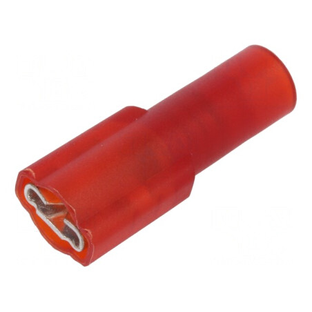 Terminal mamă crimpat pe cablu 4,8mm izolat | Electronic-mag.ro | Componente Electronice