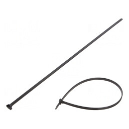 Colier de strângere poliamidă 360mm 6,1mm negru | Electronic-mag.ro | Componente Electronice