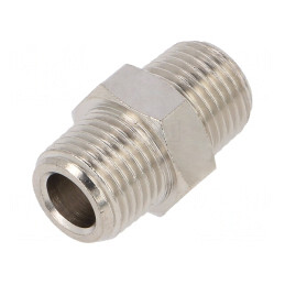 Niplu Alamă Nichelată G 1/8 300°C | Electronic-mag.ro | Componente Electronice