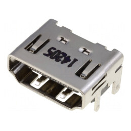 Conector HDMI 19 Pin Aurit Carcasă Nichelată