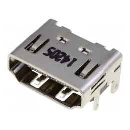 Conector HDMI 19 Pin Aurit Carcasă Nichelată | Electronic-mag.ro | Componente Electronice