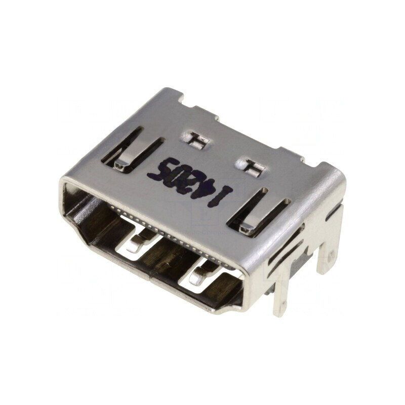Conector HDMI 19 Pin Aurit Carcasă Nichelată | Electronic-mag.ro | Componente Electronice