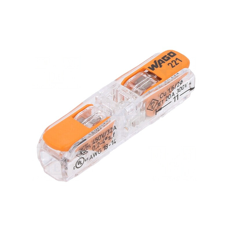Bornă cu arc eliberare rapidă 0,2-4mm2 450V 32A | Electronic-mag.ro | Componente Electronice