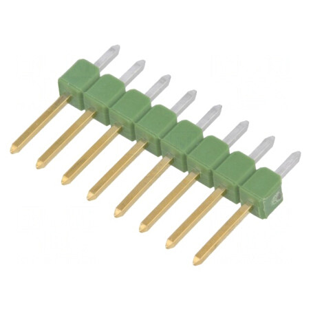 Conector pini tată 8 pini 2,54mm drept AMPMODU MOD II | Electronic-mag.ro | Componente Electronice