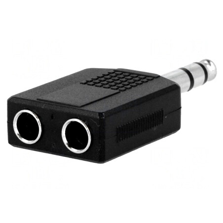 Splitter Audio Jack 6,3mm Soclu x2 la 6,3mm Mufă Stereo
