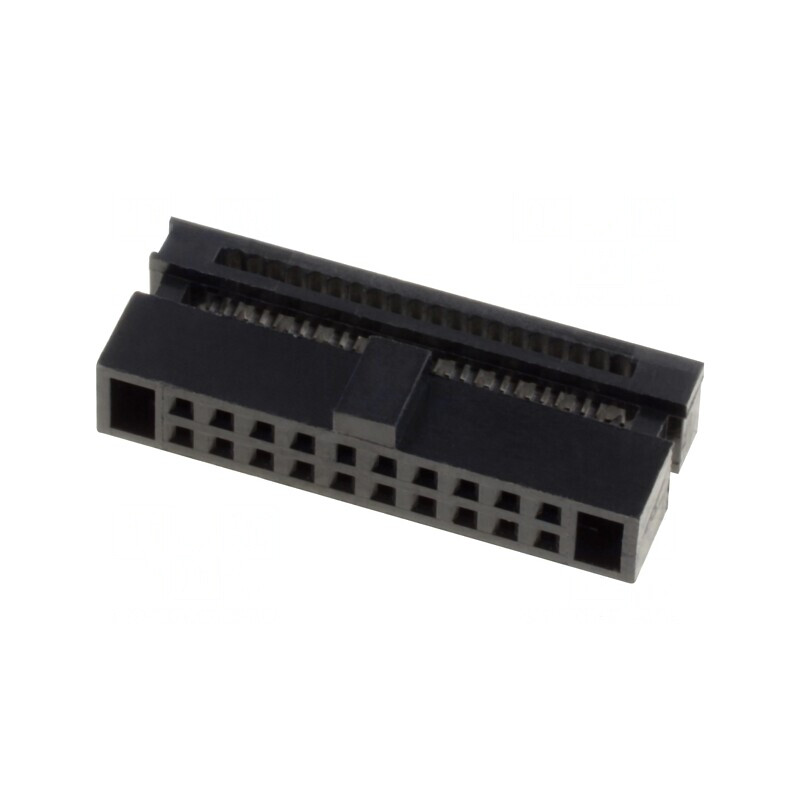 Mufă IDC Mamă 20 PIN pentru Cablu-Bandă 0,635mm Gold Flash | Electronic-mag.ro | Componente Electronice