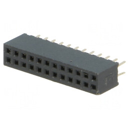 Soclu pini mamă 24 pini 1,27mm THT 2x12 | Electronic-mag.ro | Componente Electronice