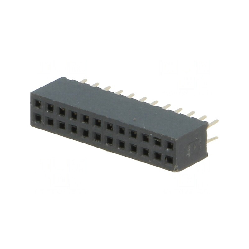 Soclu pini mamă 24 pini 1,27mm THT 2x12 | Electronic-mag.ro | Componente Electronice