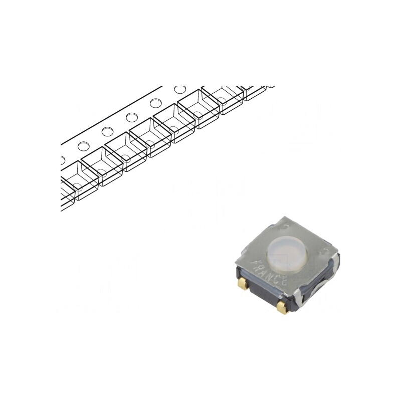 Microîntrerupător TACT SPST-NO SMT 0,05A 32VDC | Electronic-mag.ro | Componente Electronice