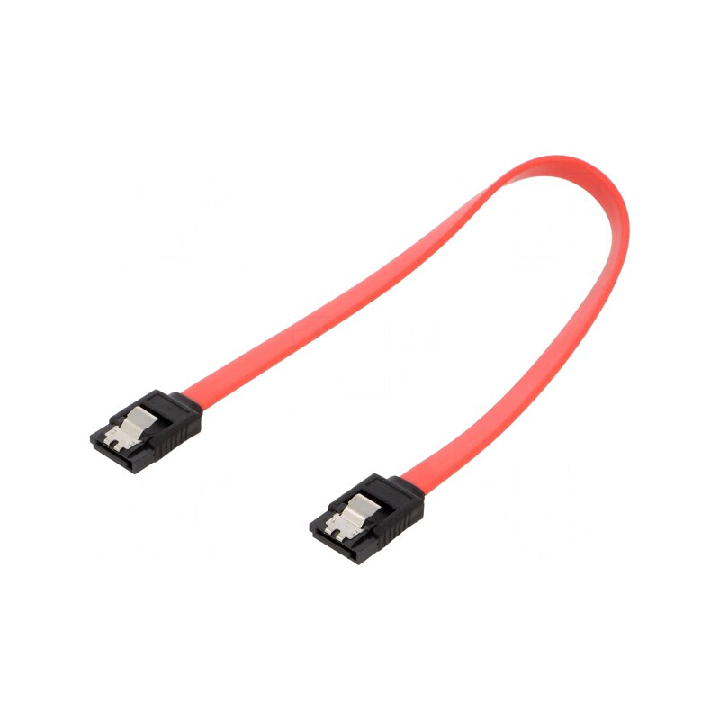 Cablu SATA III 0,3m Roșu | Electronic-mag.ro | Componente Electronice