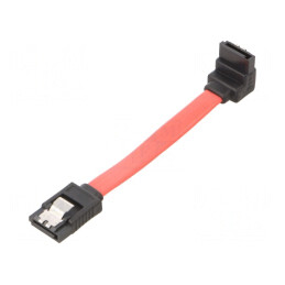 Cablu SATA III 0.1m Roșu | Electronic-mag.ro | Componente Electronice
