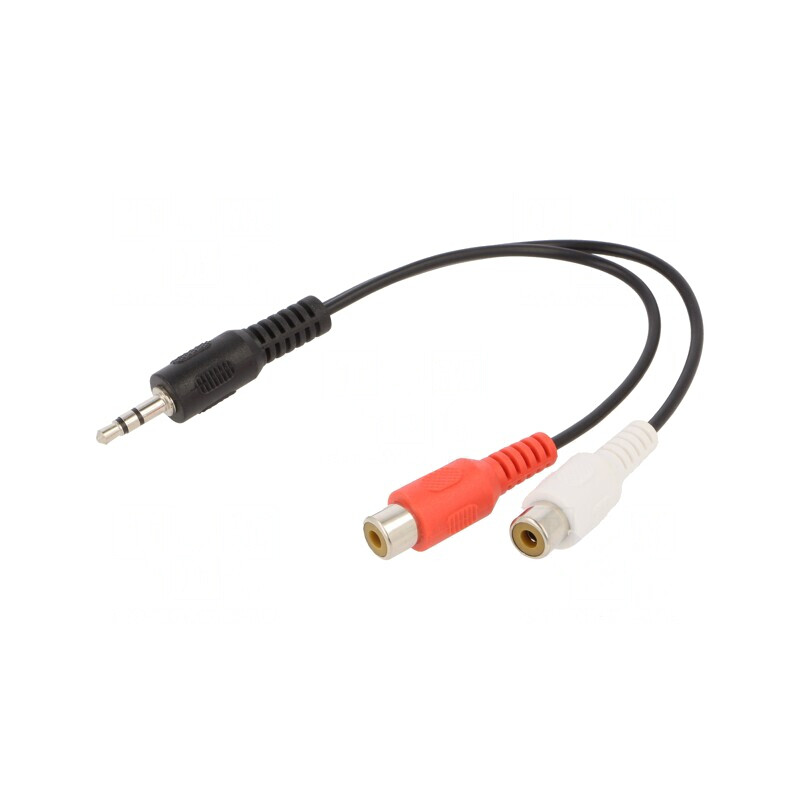 Cablu Audio Jack 3.5mm la RCA 0.2m Negru PVC | Electronic-mag.ro | Componente Electronice Cablu Audio Jack 3.5mm la RCA 0.2m Negru PVC | Electronic-mag.ro | Componente Electronice