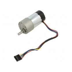 Motor DC cu Transmisie 6-12V 5.5A Ax Crestătură D 50:1 Metal Gearmotor | Electronic-mag.ro | Componente Electronice