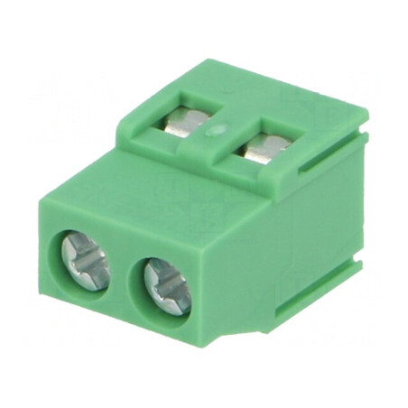 Regletă de Conexiuni PCB Unghi 90° 5,08mm 2 Piste 16A | Electronic-mag.ro | Componente Electronice