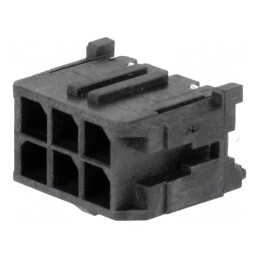 Soclu cablu-placă Micro-Fit 3.0 6 pini 3mm drept 5A | Electronic-mag.ro | Componente Electronice