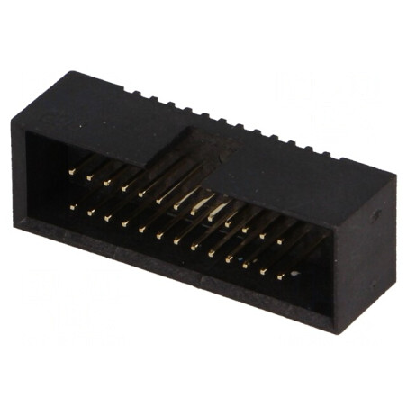 Soclu IDC tată 26 PIN drept THT gold flash 1,27mm | Electronic-mag.ro | Componente Electronice