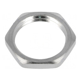 Piuliță PG9 Alamă Nichel 18mm | Electronic-mag.ro | Componente Electronice