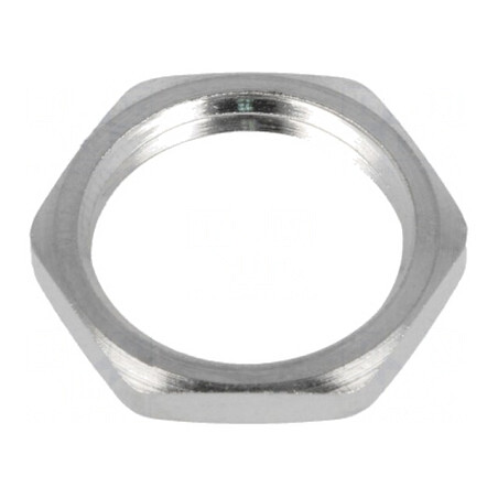 Piuliță PG9 Alamă Nichel 18mm | Electronic-mag.ro | Componente Electronice