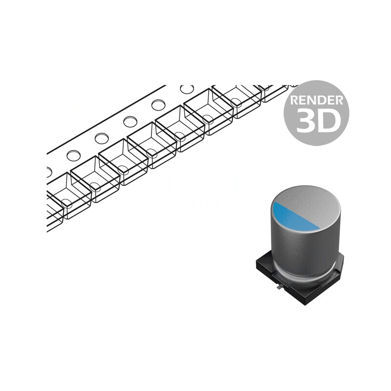 Condensator polimeric low ESR 180uF 16V SMD | Electronic-mag.ro | Componente Electronice