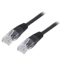Patch Cord UTP Cat5e Negru 0.5m | Electronic-mag.ro | Componente Electronice