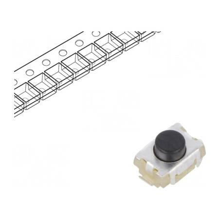 Microîntrerupător TACT SPST-NO 0,05A 12VDC SMT | Electronic-mag.ro | Componente Electronice