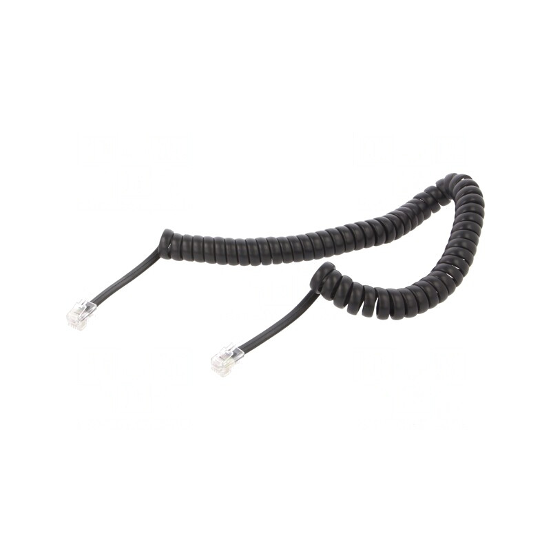 Cablu Telefon Spiralat RJ10 cu Mufe ambele Părți | Electronic-mag.ro | Componente Electronice