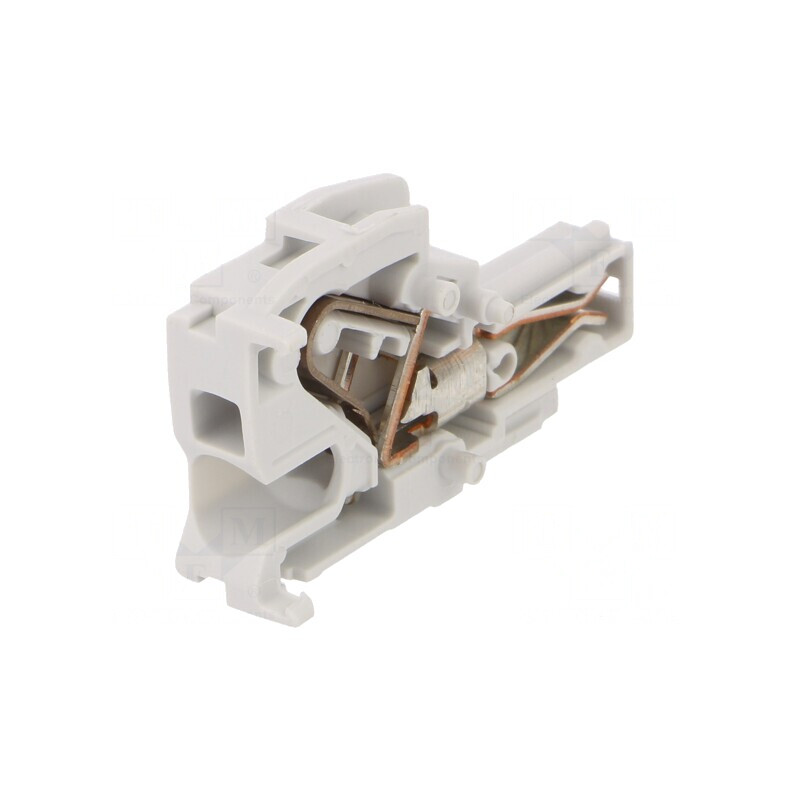 Bornă cu arc 6mm gri 0,5-4mm² SNK | Electronic-mag.ro | Componente Electronice