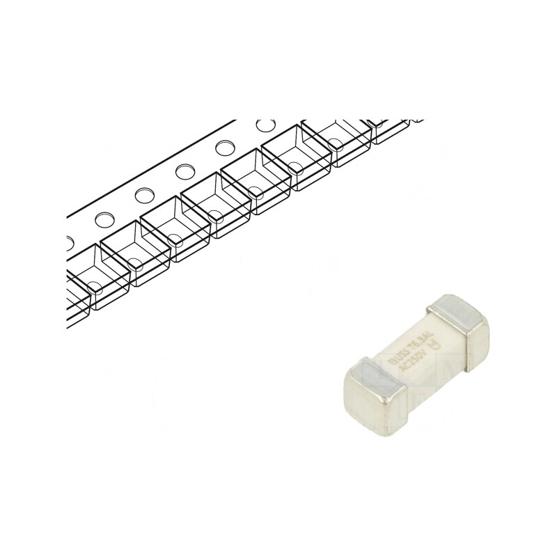 Siguranță Întârziere 6.3A 250V SMD | Electronic-mag.ro | Componente Electronice