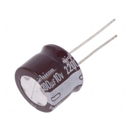 Condensator electrolitic low ESR THT 2200uF 10VDC 18x15mm | Electronic-mag.ro | Componente Electronice