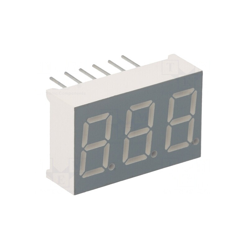 Afişaj LED 7 Segmente Roșu 3 Digiti 9.2mm | Electronic-mag.ro | Componente Electronice