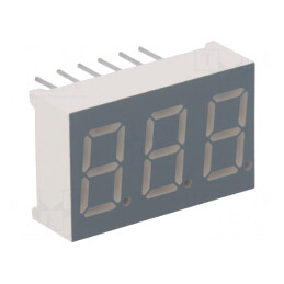 Afișaj LED 7 Segmente 9,2mm 3 Digiti Roșu | Electronic-mag.ro | Componente Electronice