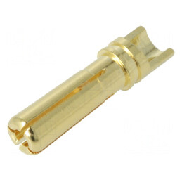 Mufă Banană 4mm 36A Neizolată Aurită | Electronic-mag.ro | Componente Electronice